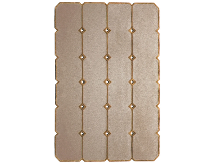 CT 04 BEIGE DISTESO - Rectangular wool rug with geometric shapes _ Carpet Edition